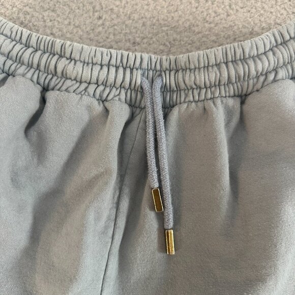 Snax Sweatpants Large Blue Drawstring Waist Cotton Fleece Peru - Picture 7 of 13